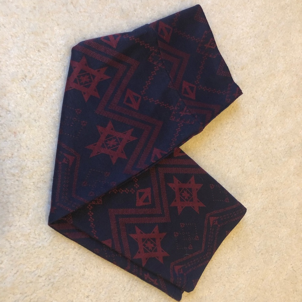 LuLaRoe Cassie Skirt, Maroon and Purple Stars